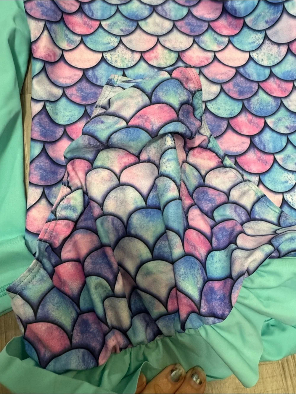 Girls Swimwear Bundle - Pink, Rainbow Unicorn, Mermaid 7/8
